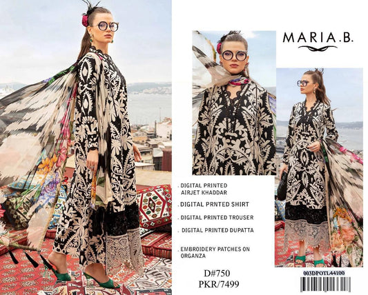 MARIA.B. – D#750 | Digital Printed Airjet Khaddar