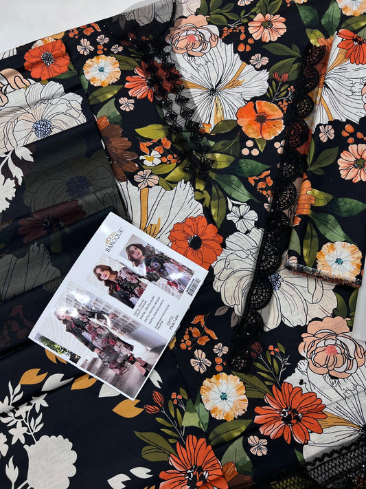 Baroque – D#753 | Digital Printed Airjet Khaddar